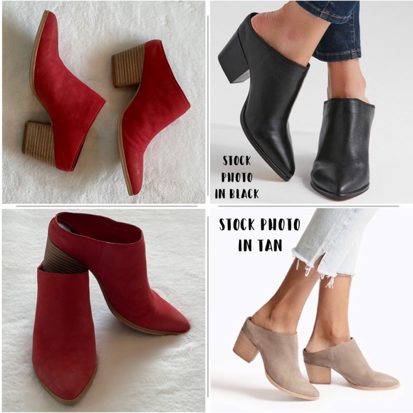 Dolce Vita | Anthropologie Red Leather Mules - Picture 2 of 11